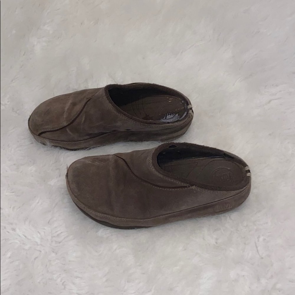 Fitflop boots Gogh Clog shoes Suede Brown Size 7‎